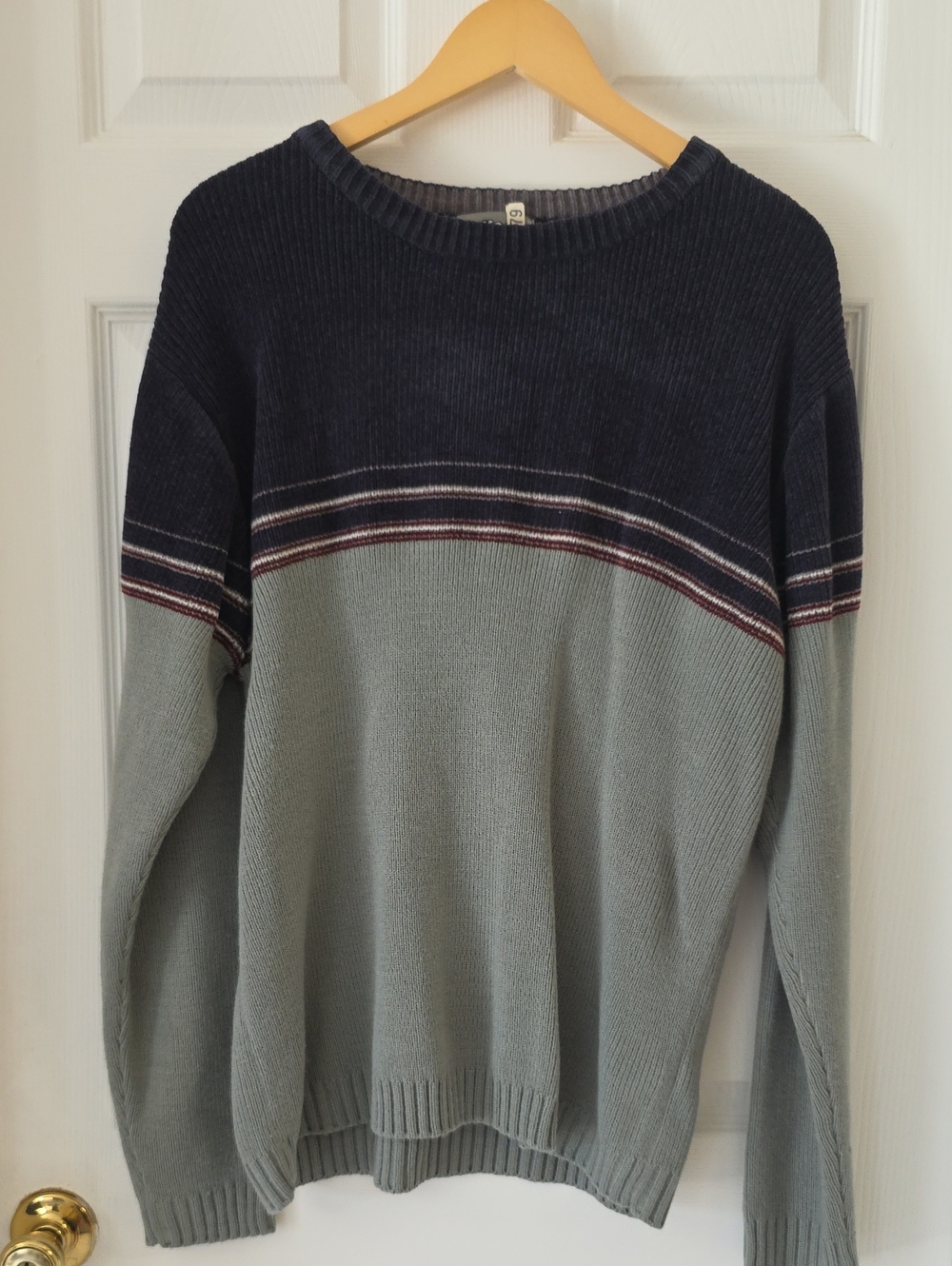 Y2K Vintage Crewneck Stripped Sweater By Outlooks Womens L